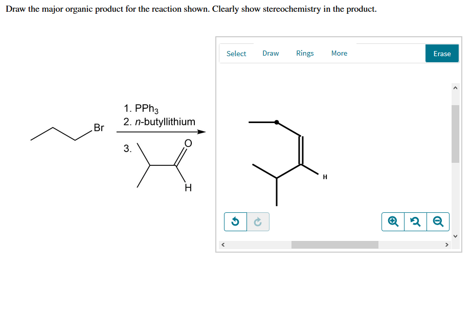 Solved Draw the major organic product for the reaction