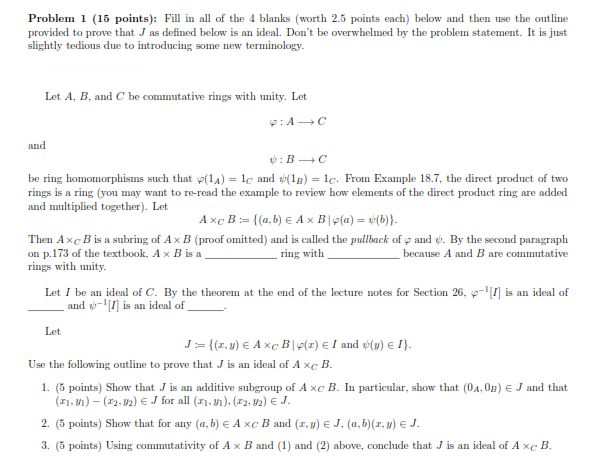 Solved i need solution of ﻿all parts Problem 1 ( 15 | Chegg.com