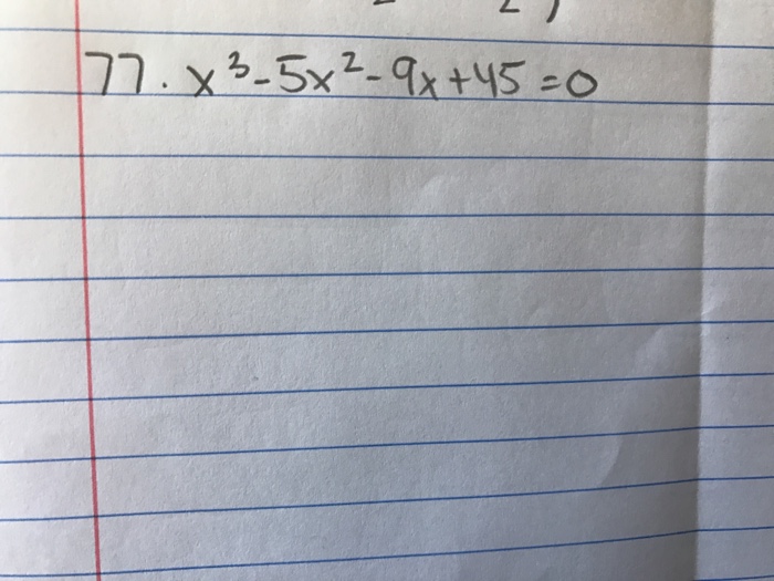 solved-solve-by-factoring-x-3-5x-2-9x-45-0-chegg