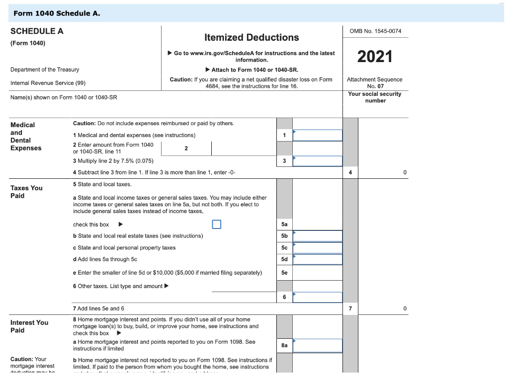 Complete pages 1 of Form 1040 (through taxable