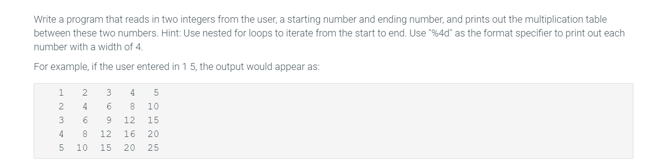 Solved Write a program that reads in two integers from the | Chegg.com