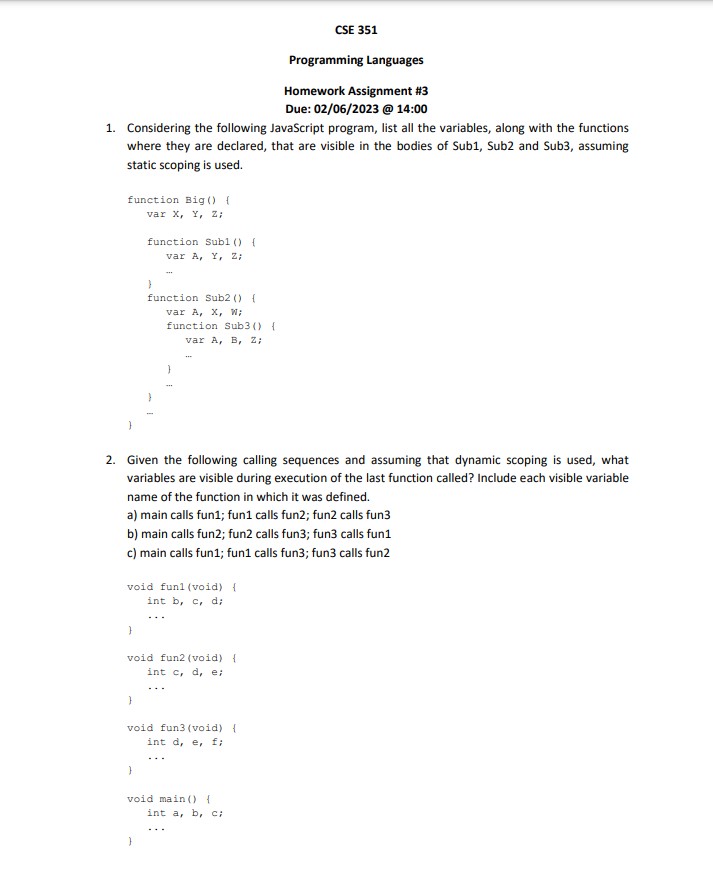 Solved 1. Considering The Following JavaScript Program, List | Chegg.com