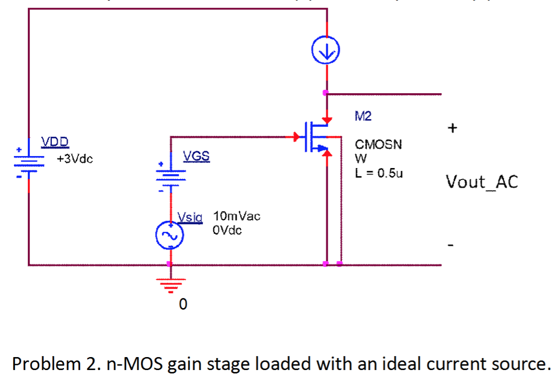 Solved In the nMOSFET gain stage (see the schematic for