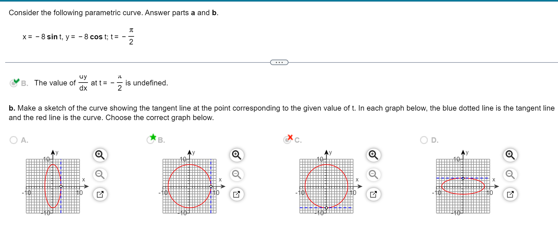 Consider The Parametric Curve Chegg Com