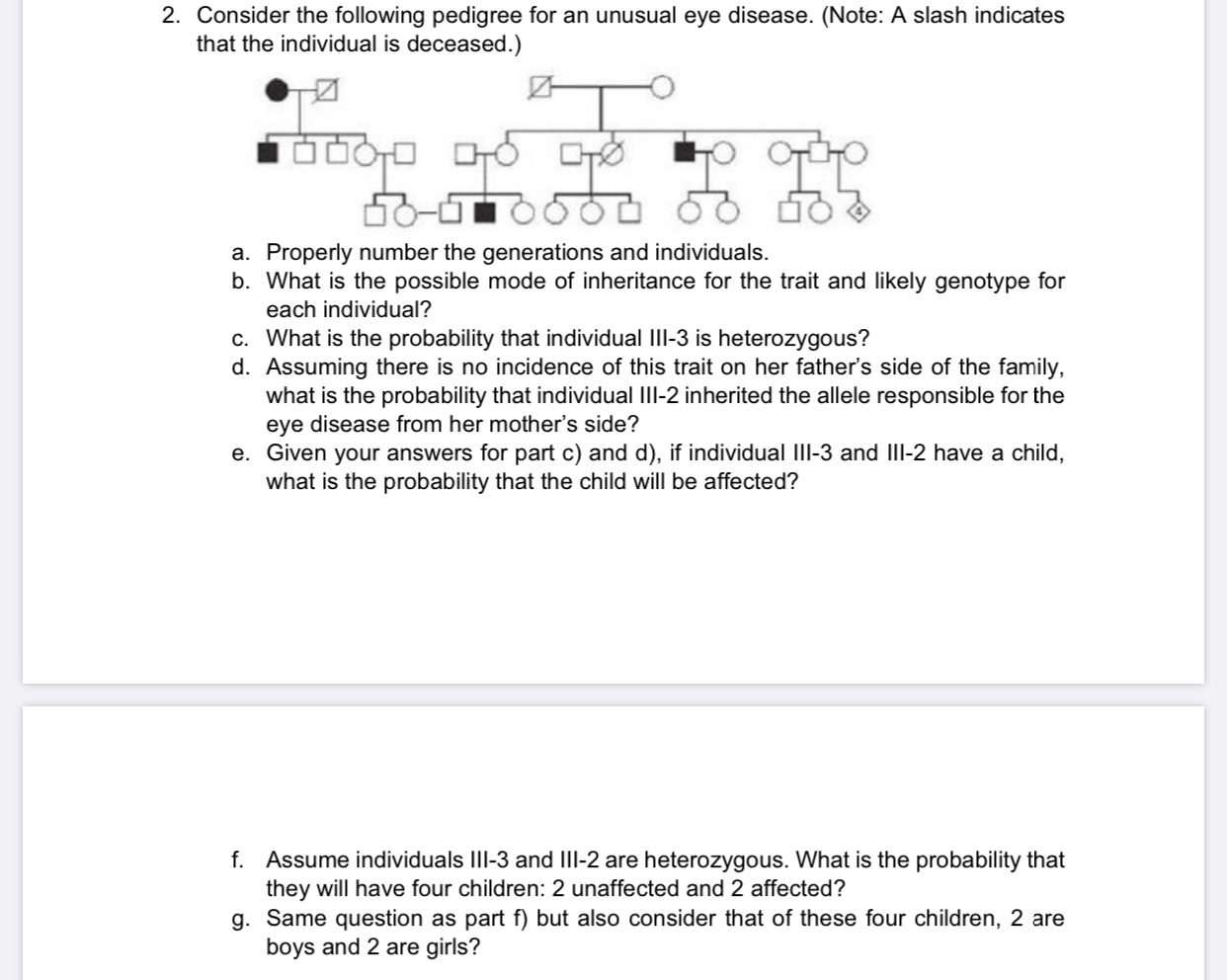 Solved I need help with the genotypes , ﻿the inheritance | Chegg.com
