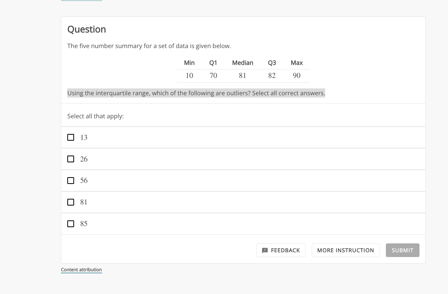 solved-the-five-number-summary-for-a-set-of-data-is-given-chegg