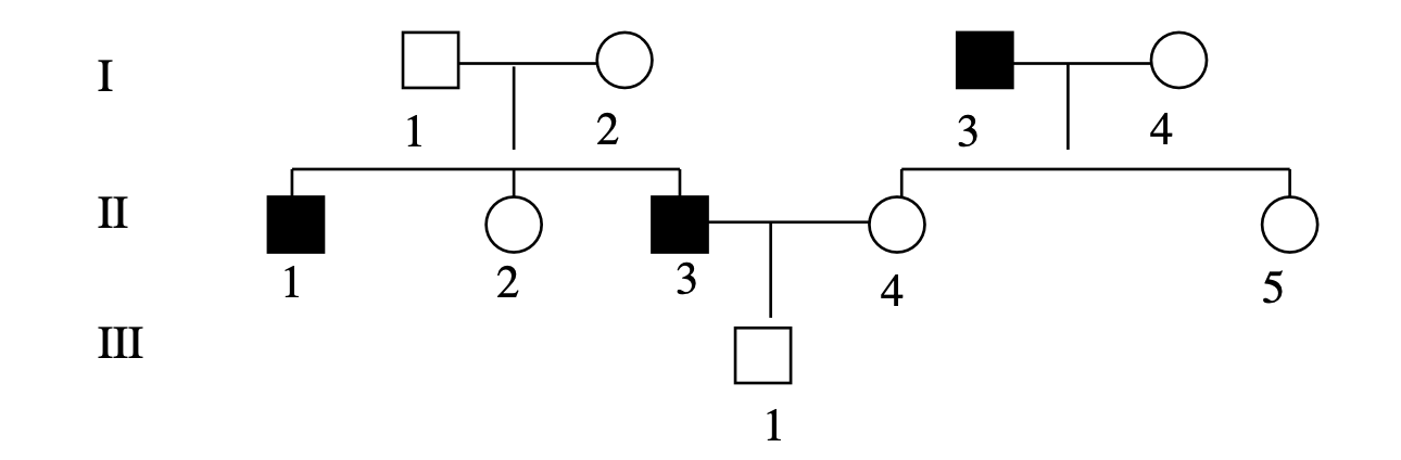 Solved I 1 2 3 4 II 1 2 3 4. 5 III 1 | Chegg.com