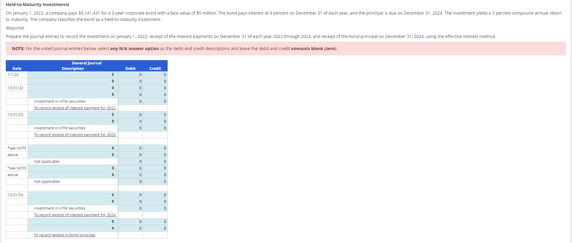 Solved HeldtoMaturity Investmentsto maturity. The company
