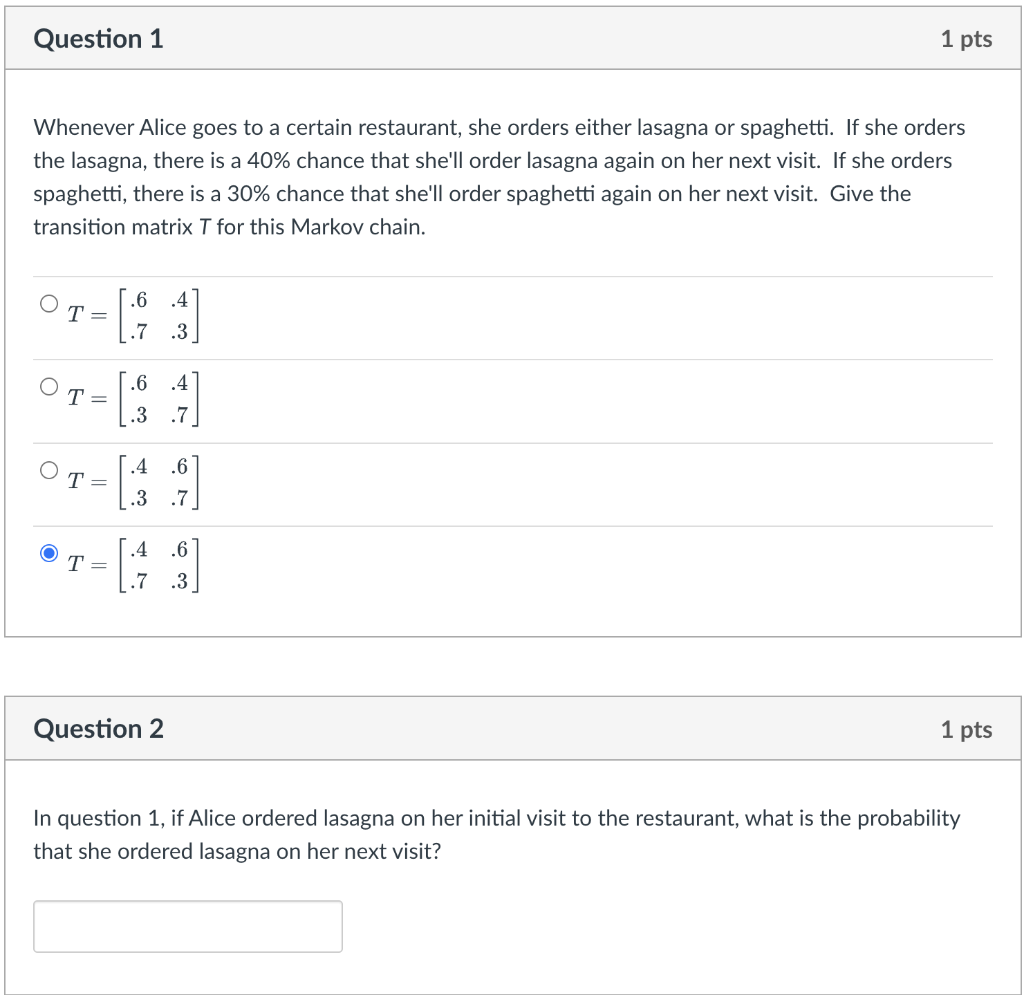 Solved I have already answered question #1 but need help | Chegg.com