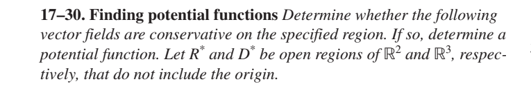 Solved 17-30. Finding Potential Functions Determine Whether | Chegg.com