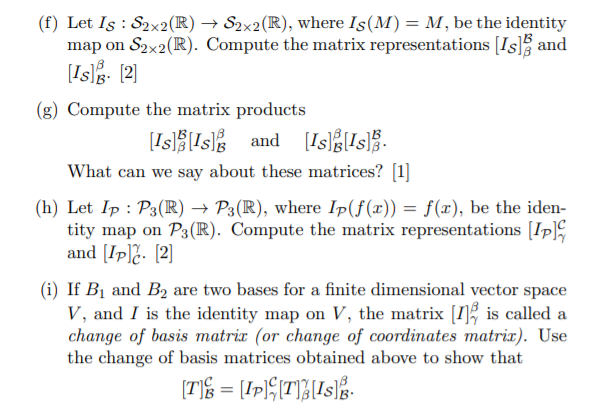 Solved (e) Find the image of A under the map T in the | Chegg.com