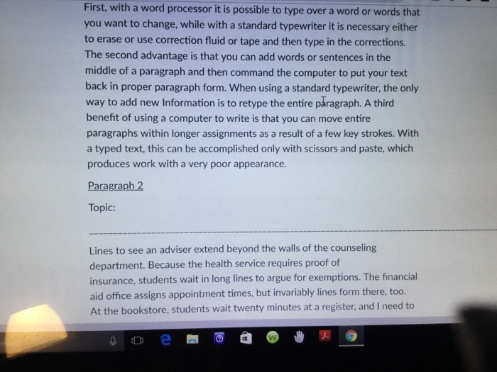 Solved Read the following paragraph and then answer the | Chegg.com
