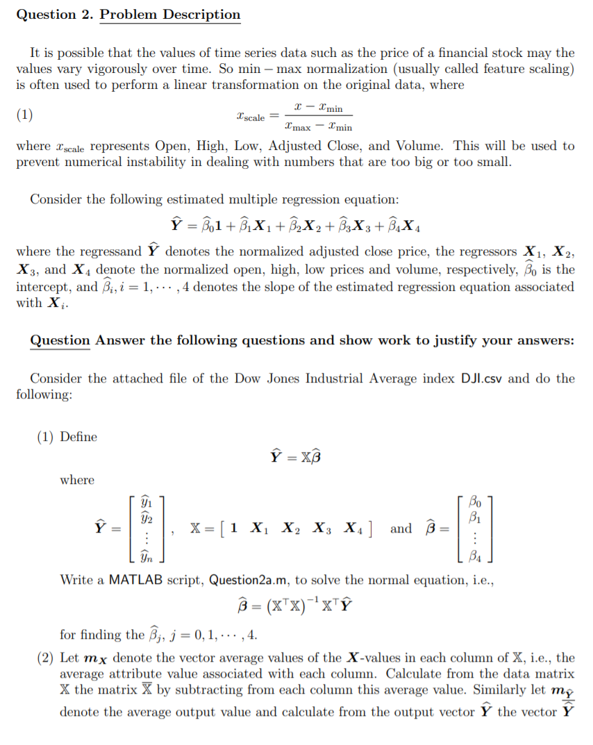 Question 2 Problem Description It Is Possible Tha Chegg Com