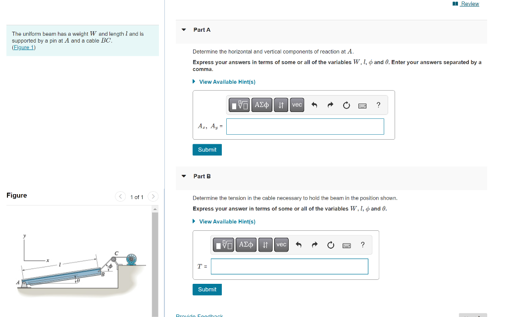 Solved 1.) Determine the horizontal and vertical components | Chegg.com