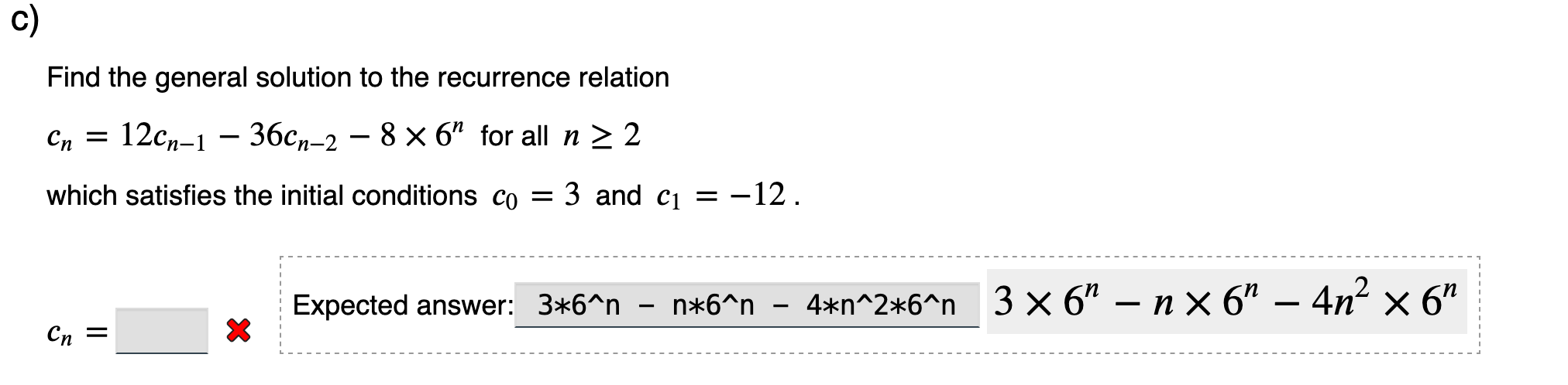 Solved i can not understand why the answer has n^2.. can you | Chegg.com