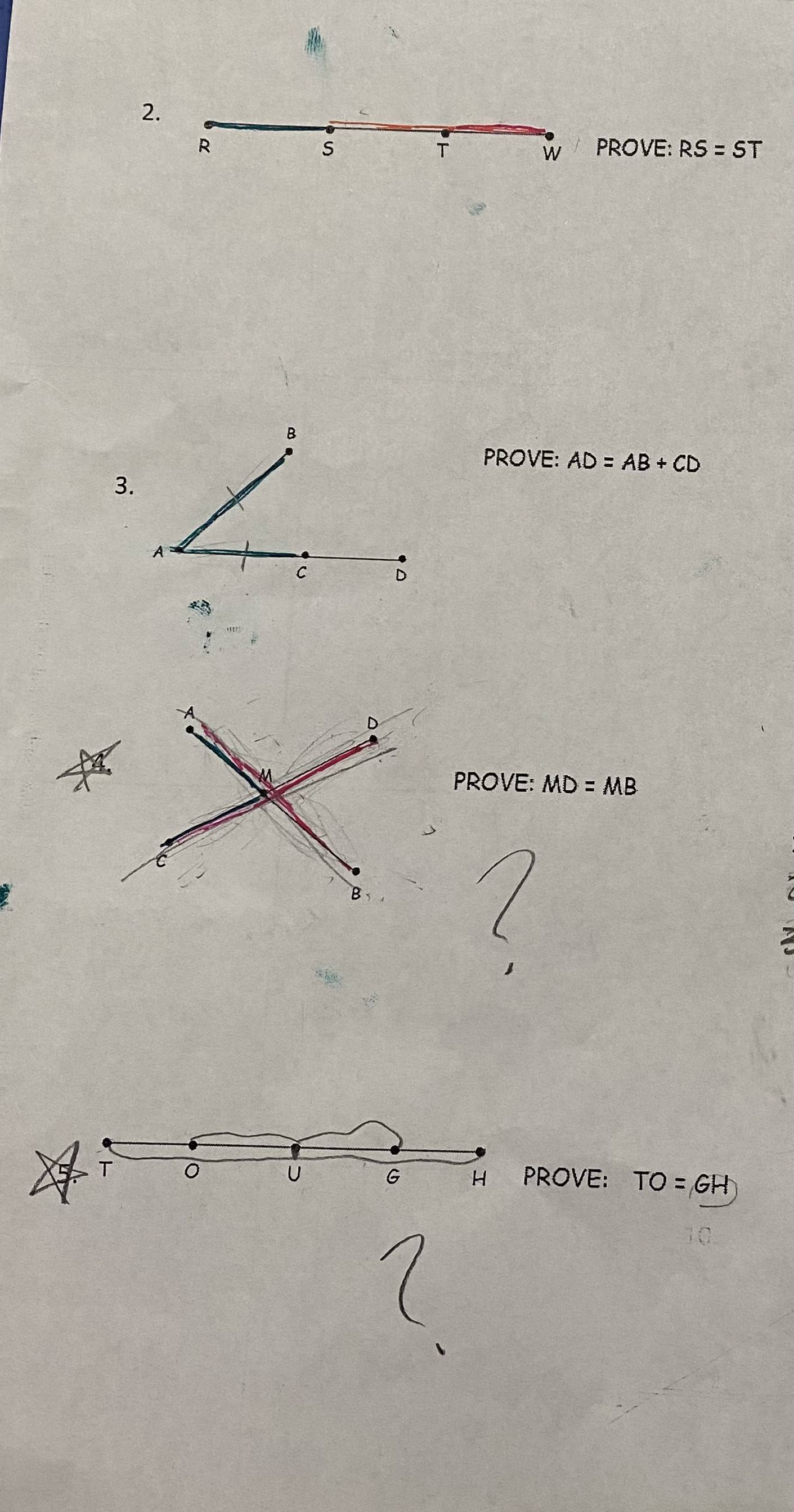 Geometry proofs, need 2, 3 and the ones with | Chegg.com