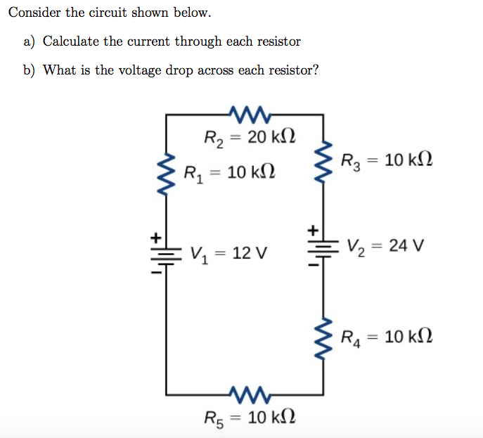 Calculate The Voltage Drop Across A Resistor