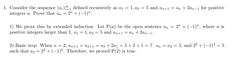 Solved 1. Consider The Sequence (a) Defined Recursively As | Chegg.com