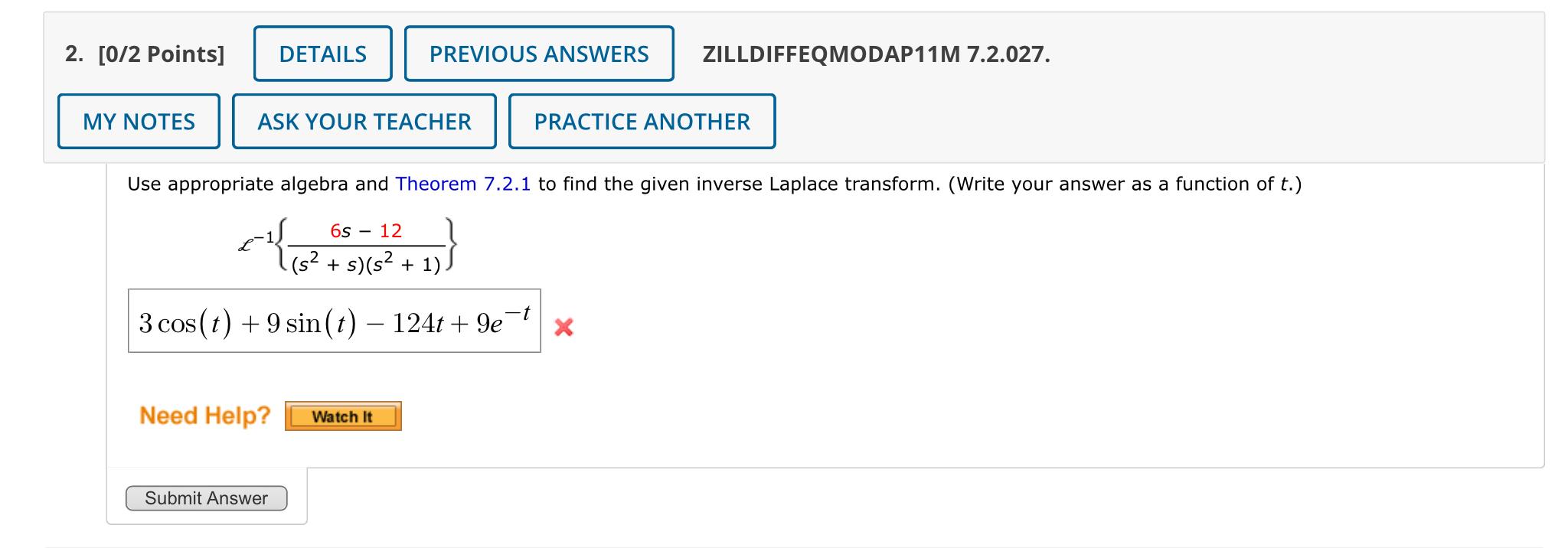 Solved [0/2 Points] ZILLDIFFEQMODAP11M 7.2.027. Use | Chegg.com