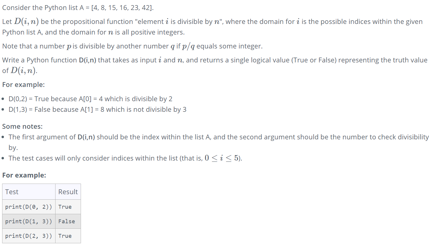 Solved Consider the Python list A = [4, 8, 15, 16, 23, 42]. | Chegg.com