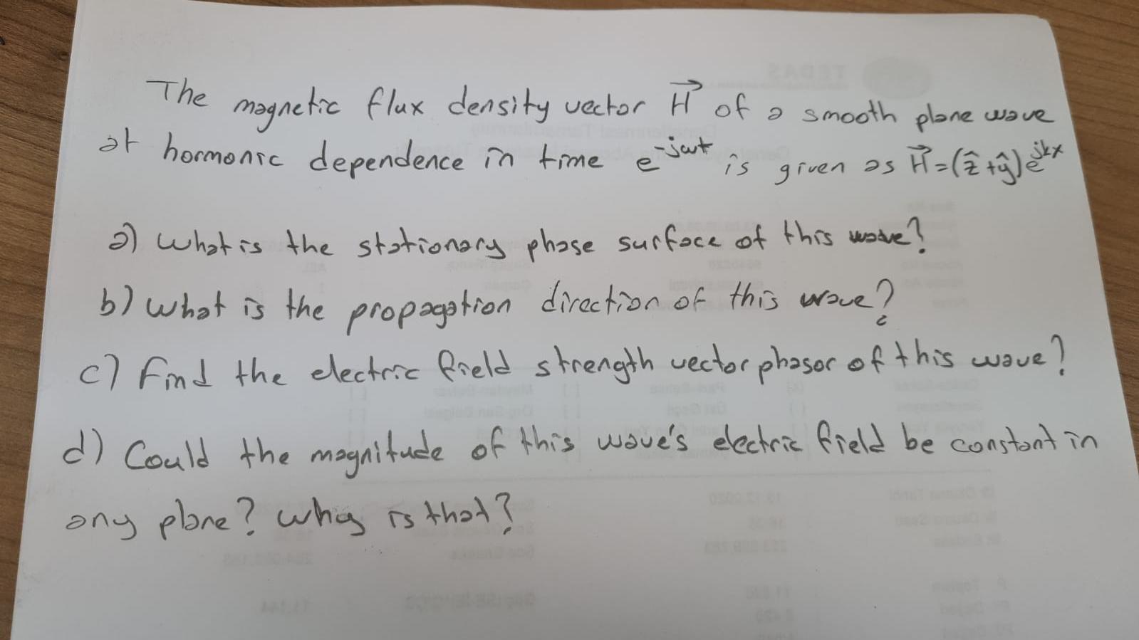 Solved is The magnetic flux density vector Ħ of a smooth | Chegg.com