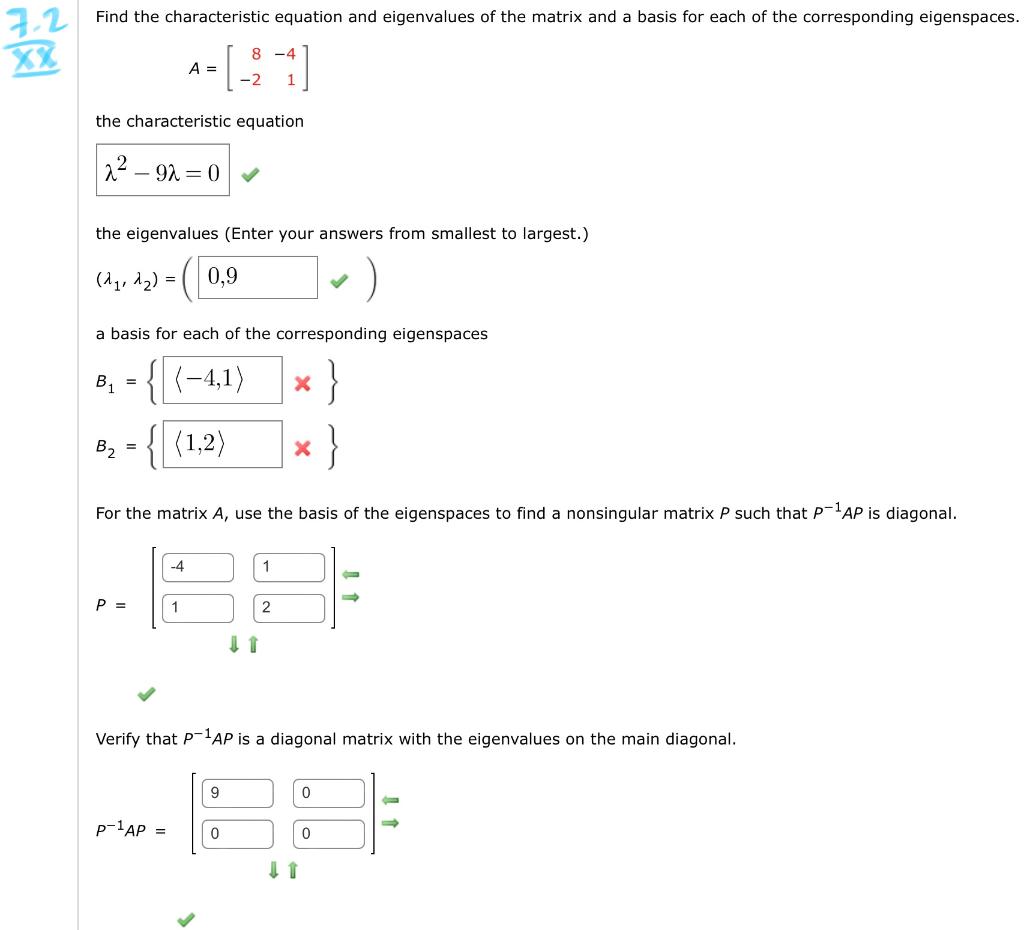 Solved Find the characteristic equation and eigenvalues of | Chegg.com