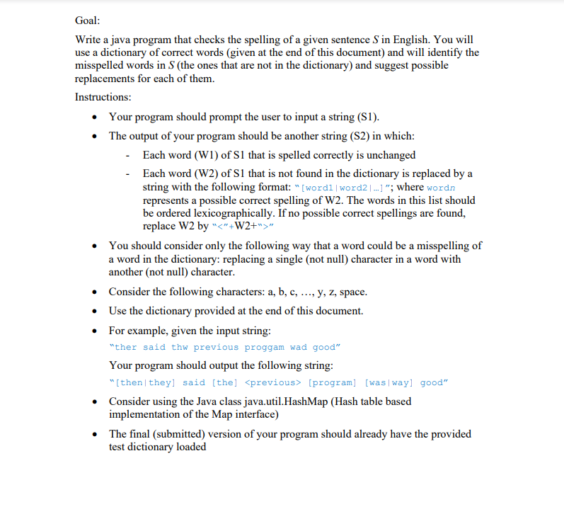 The final (submitted) version of your program should