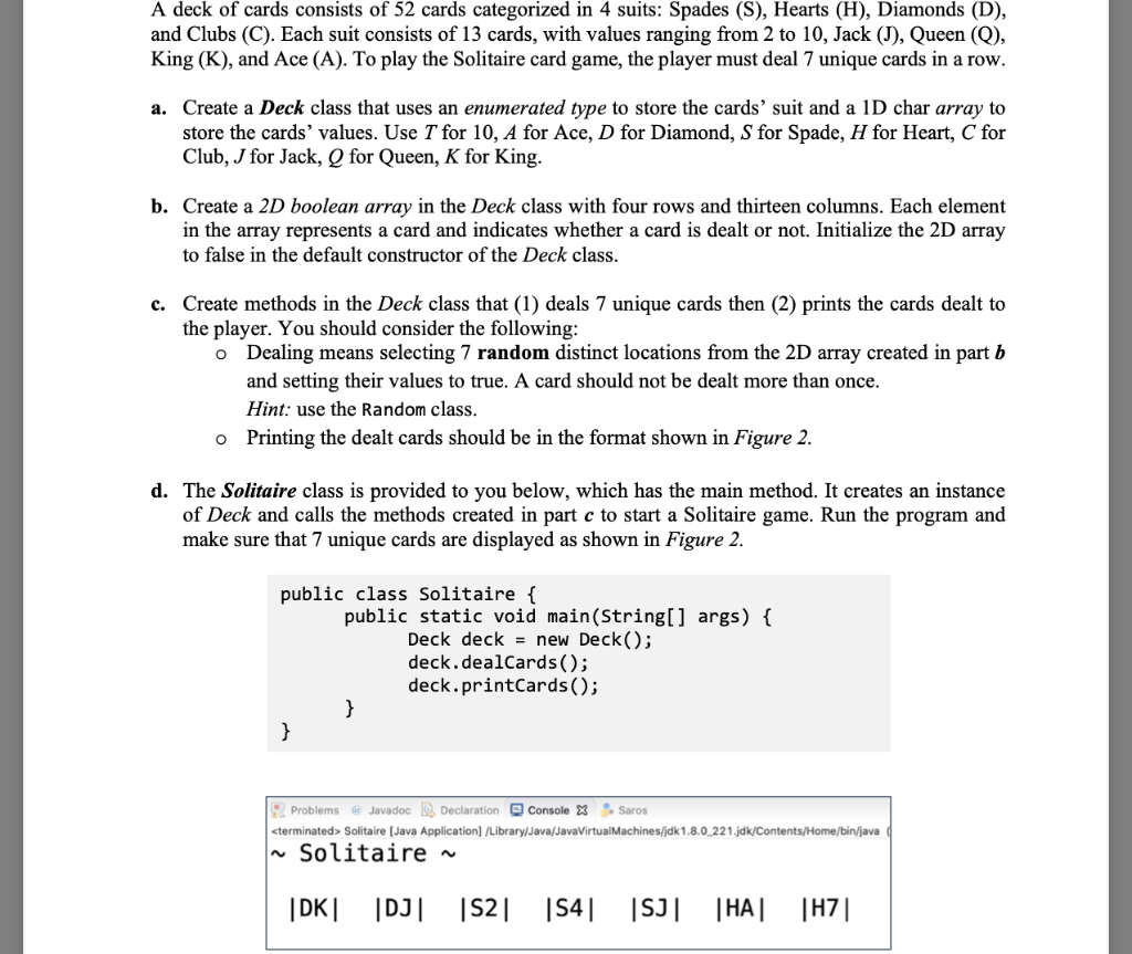 Solved A deck of cards consists of 52 cards categorized in 4 | Chegg.com