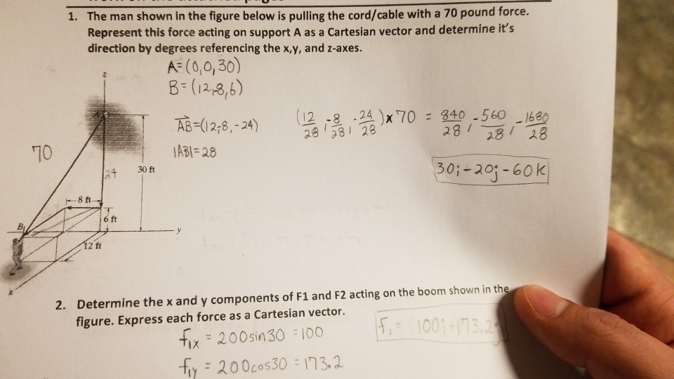 Solved The man shown in the figure below is pulling the | Chegg.com