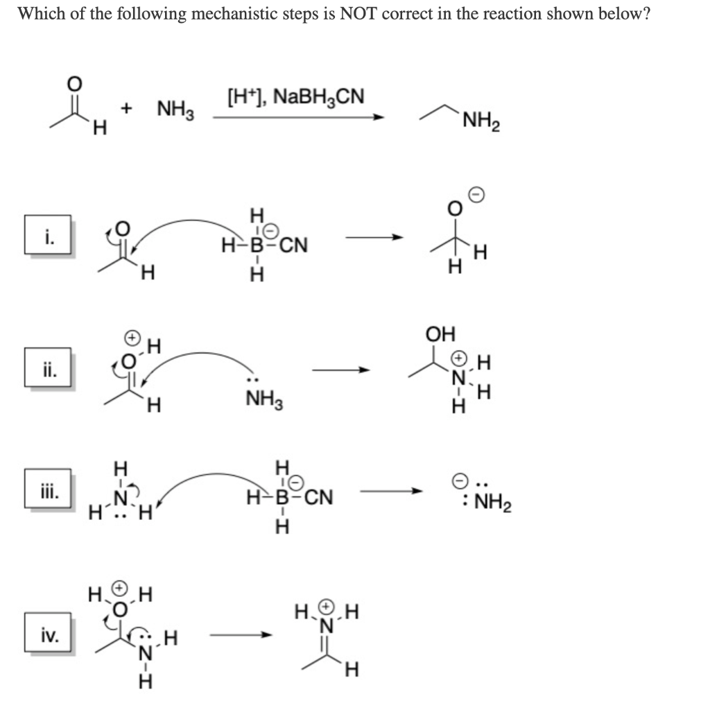 Solved Which of the following mechanistic steps is NOT | Chegg.com