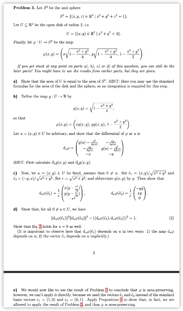 Proposition 3 Let {e1 Ez} Be The Standard Basis Of