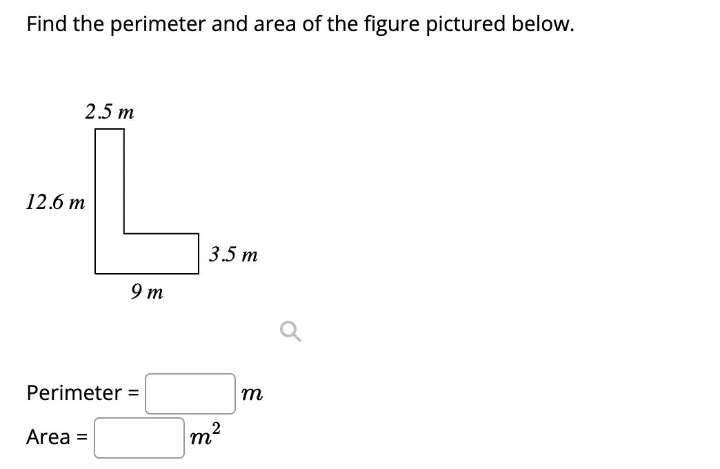 Solved Find the perimeter and area of the figure pictured | Chegg.com
