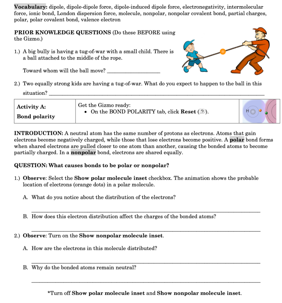 Carbon Dioxide Covalent Bond Gizmo