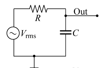 Solved An RC low-pass filter is shown in the figure. Its | Chegg.com