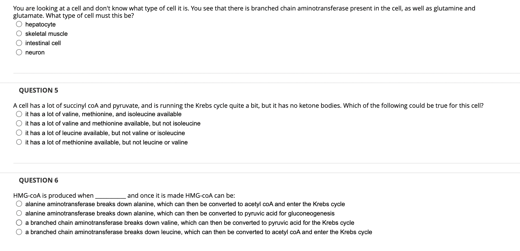 Solved You are looking at a cell and don't know what type of | Chegg.com