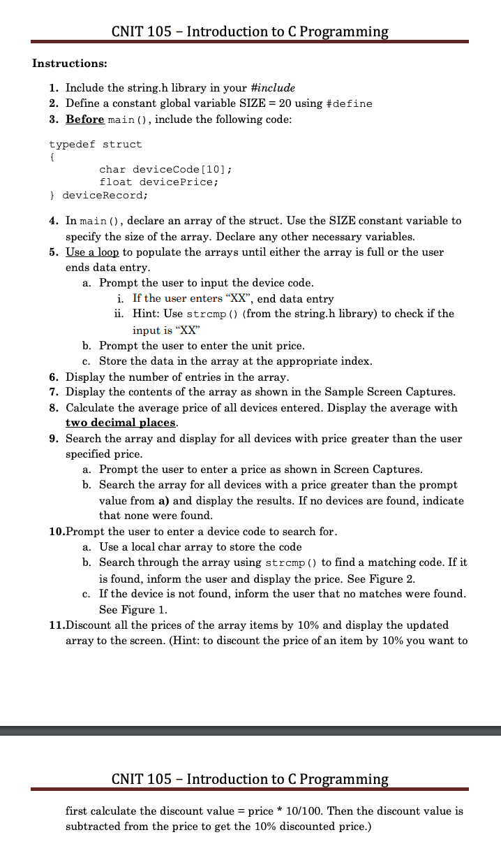 Solved InstructionsInclude the string.h library in your