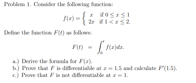 Solved do not use the fundamental theory of calculus or | Chegg.com