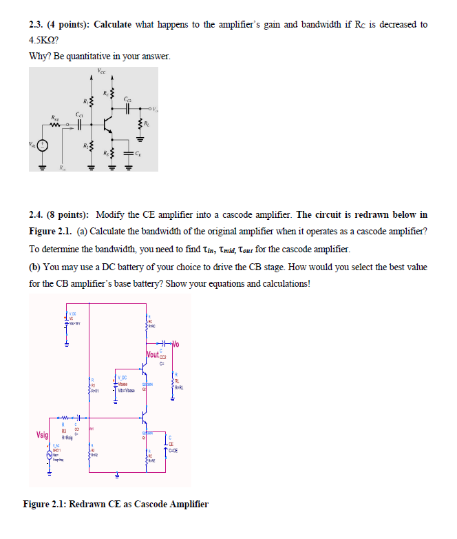 Solved Problem 2: (High Frequency Response of BJT) The npn | Chegg.com