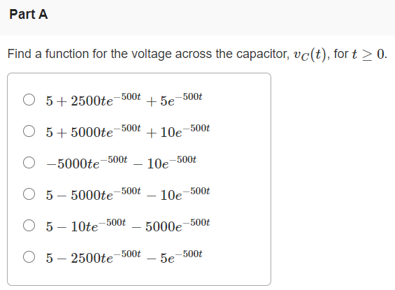 Solved Learning Goal: To describe the step response and | Chegg.com
