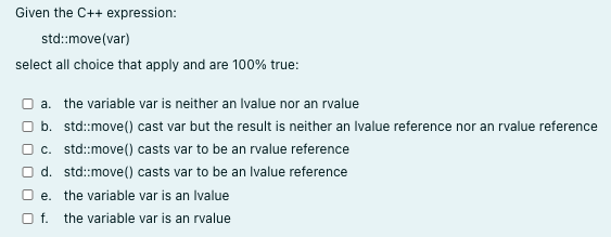 Solved In C++, the keyword this: a. is a constant pointer to | Chegg.com