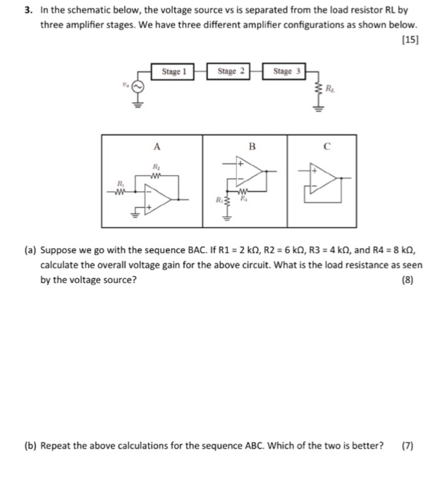 Solved In the schematic below, the voltage source vs is | Chegg.com