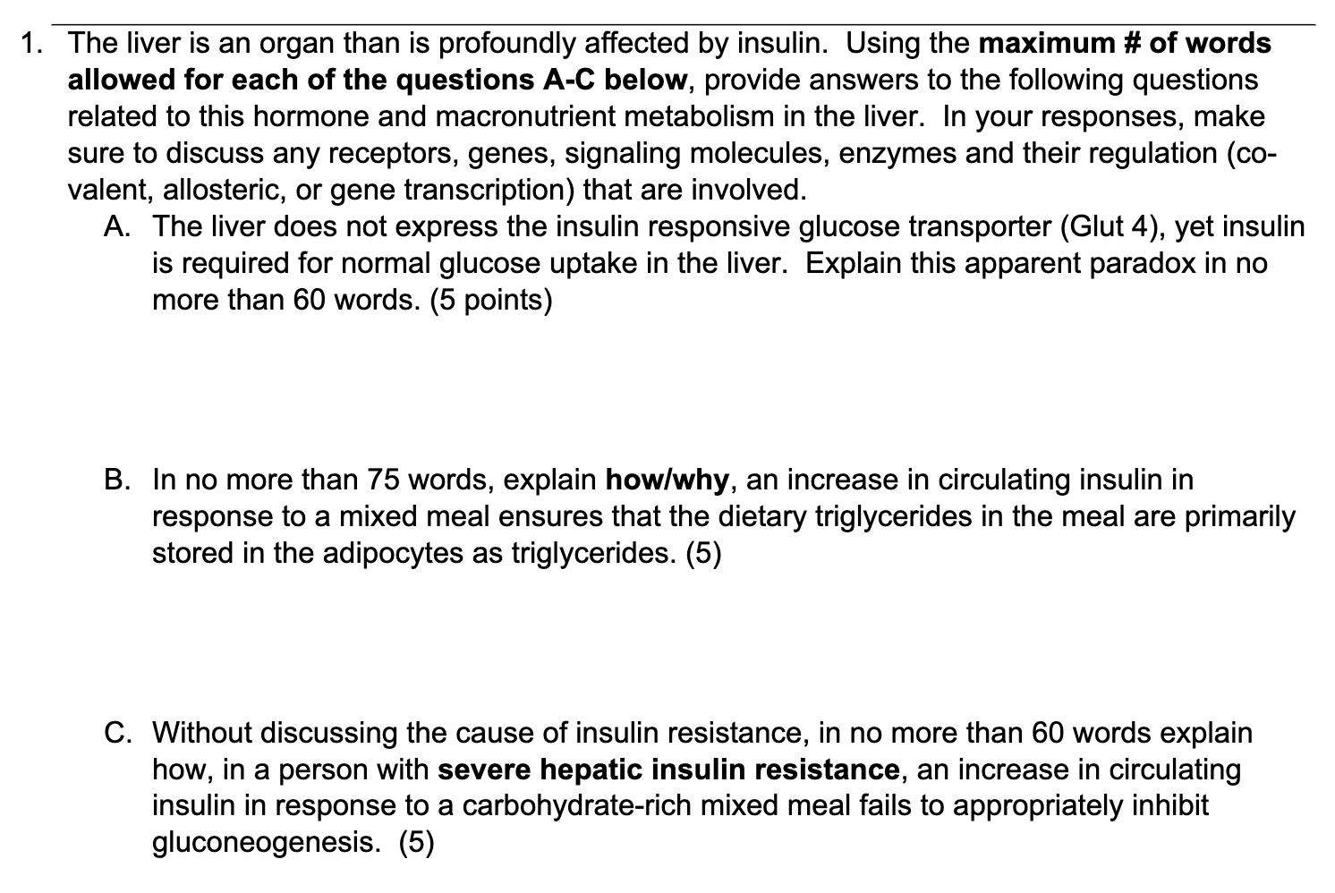 Solved The liver is an organ than is profoundly affected by | Chegg.com