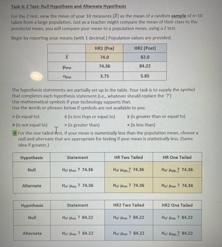 z test null hypothesis example