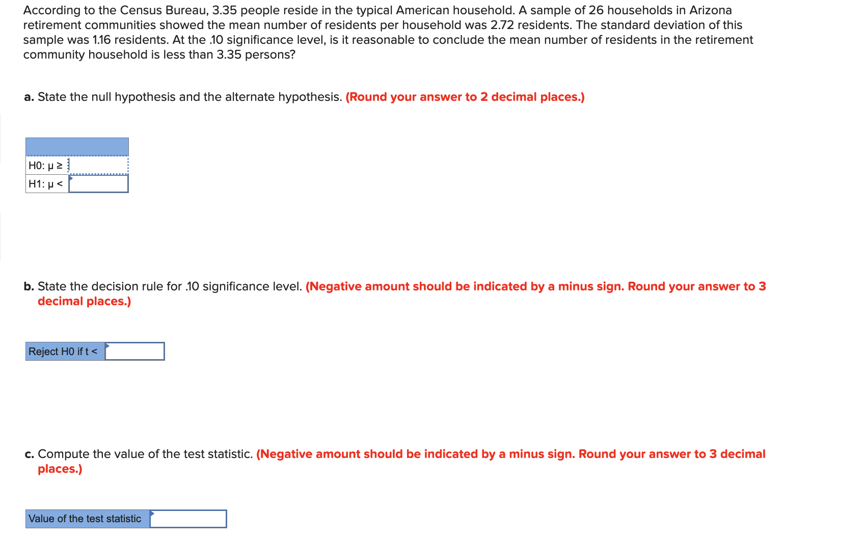 Solved According To The Census Bureau, 3.35 People Reside In | Chegg.com