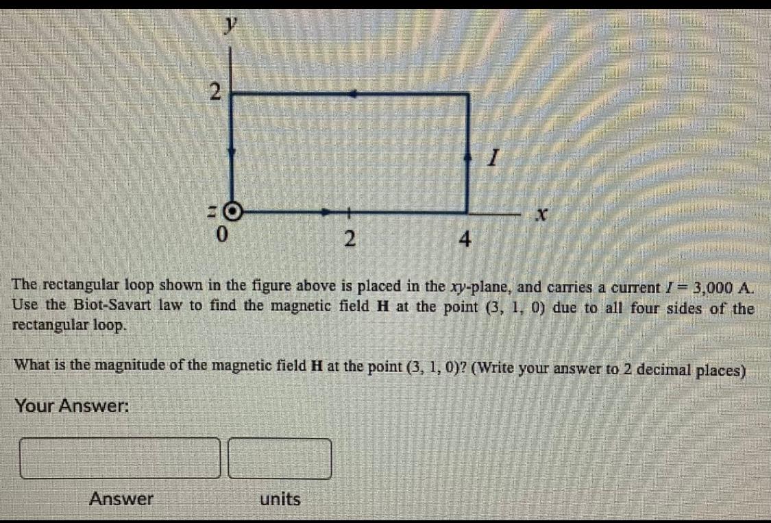Solved 2 I .X 30 0 2 4 The rectangular loop shown in the | Chegg.com