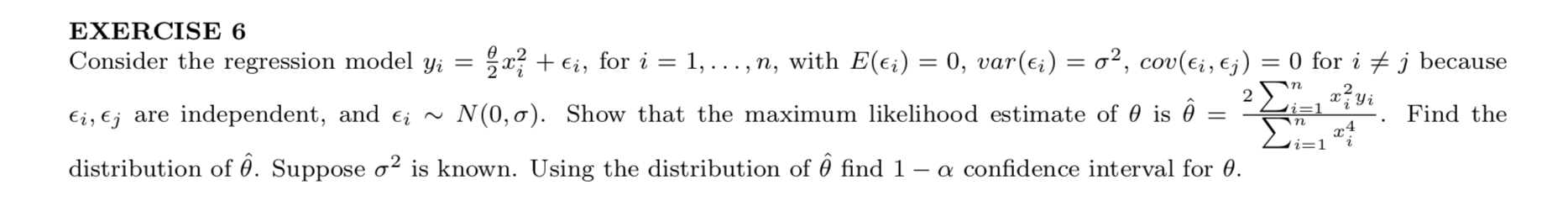 Exercise 6 1 N With E 0 Var E O2 Chegg Com