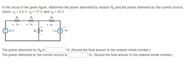 Solved In the circuit of the given figure, determine the | Chegg.com