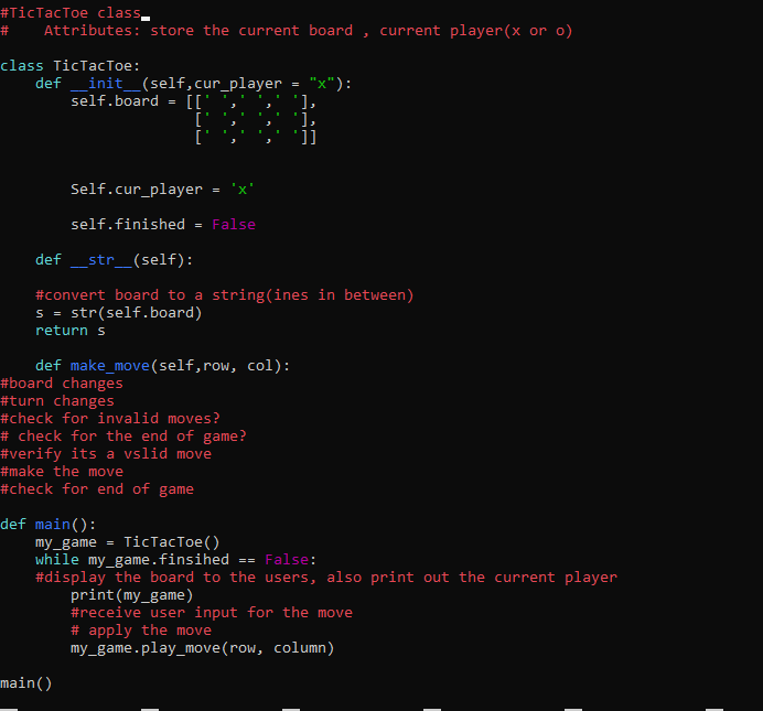 Solved I have some ideas and a little bit of code written | Chegg.com