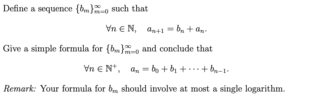 Solved I have solved formula for {bm}m, then how should I | Chegg.com