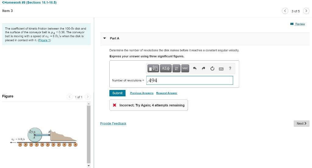 Solved A Review The coefficient of kinetic friction between | Chegg.com